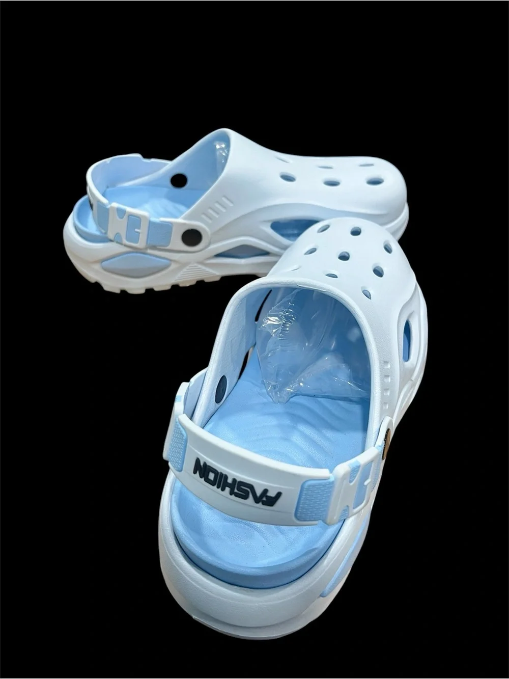 Mens Light Blue Comfort slip-on Clogs -
